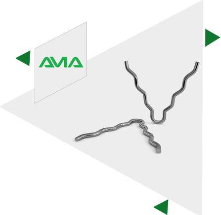 V Shaped Corrugated H Base Type 1 Refractory Anchors