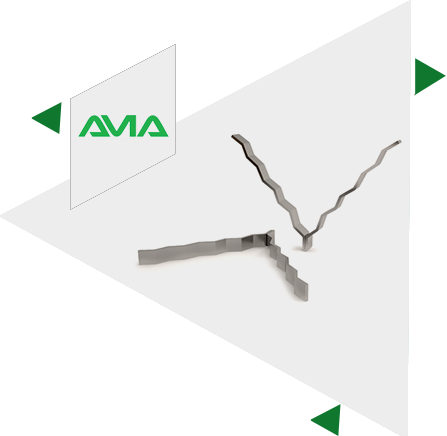 V Shaped Corrugated Joined Base Strip Refractory Anchors