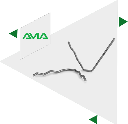 V Shaped Corrugated Short Leg Flat Base Refractory Anchors